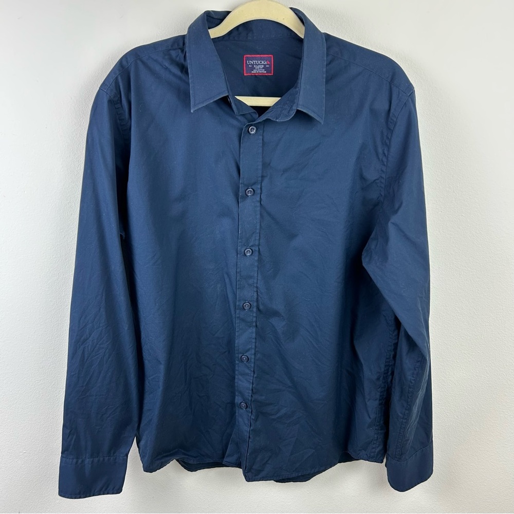 Bundle of long-sleeve Untuckit button down dress shirts size: XL - Picture 9 of 13
